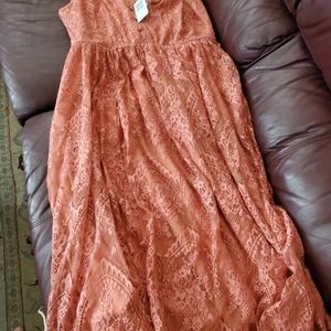 Blush colored dress from Torrid